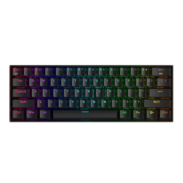 کیبورد گیمینگ ردراگون مدل DRACONIC K530 PRO، سوییچ مکانیکال قهوهای، Tenkeyless، نورپردازی RGB