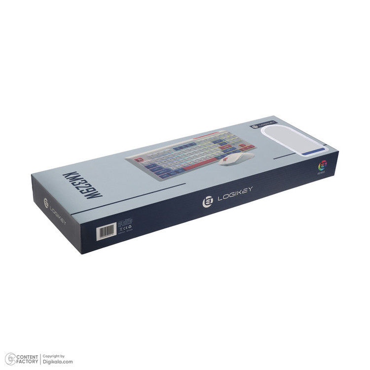 کیبورد و ماوس بی سیم گیمینگ لاجی کی مدل KM329W، سوییچ ممبران، Full-Size، نورپردازی RGB