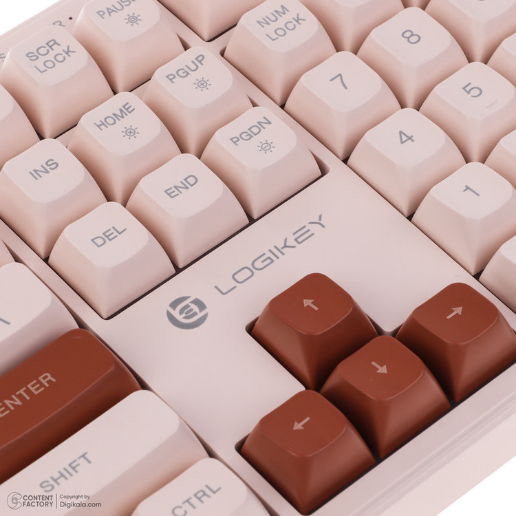 کیبورد لاجی کی مدل K330C، سوییچ ممبران، Full-Size، نورپردازی RGB