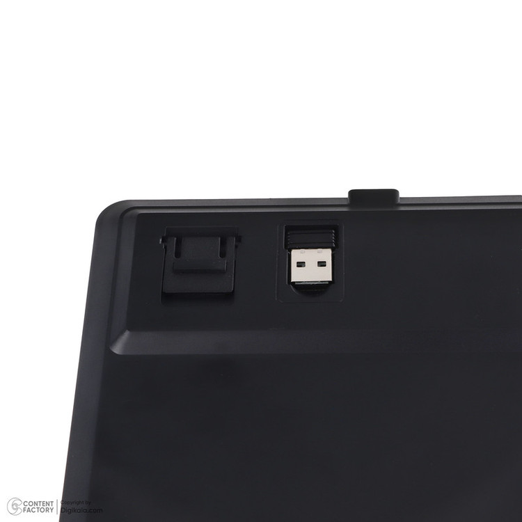 کیبورد بی سیم لاجی کی مدل K520B، سوییچ مکانیکال قرمز، Full-Size، نورپردازی RGB