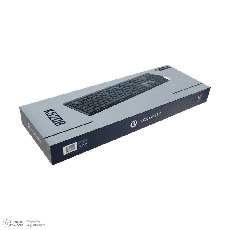 کیبورد بی سیم لاجی کی مدل K520B، سوییچ مکانیکال قرمز، Full-Size، نورپردازی RGB