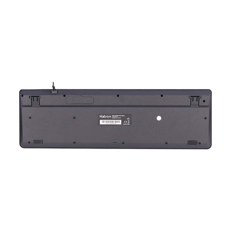 کیبورد و ماوس هترون مدل HKC215، سوییچ ممبران، Full-size