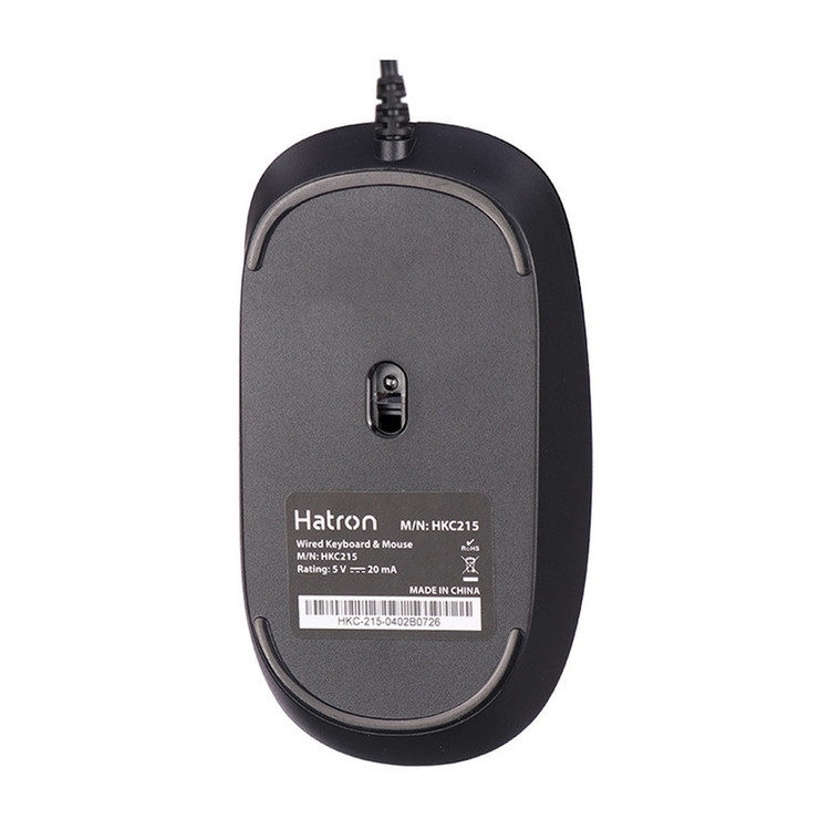 کیبورد و ماوس هترون مدل HKC215، سوییچ ممبران، Full-size