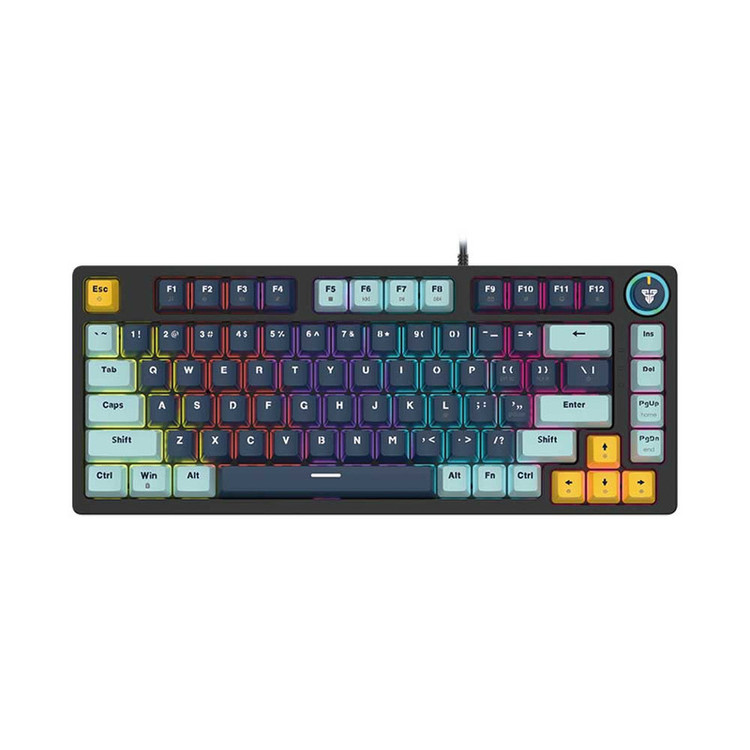 کیبورد مخصوص بازی فنتک مدل ATOM81 MK875v2BLUESWITCH