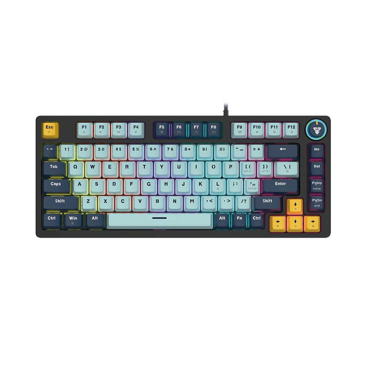 کیبورد مخصوص بازی فنتک مدل ATOM81 MK875v2BLUESWITCH