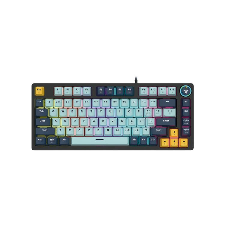 کیبورد مخصوص بازی فنتک مدل ATOM81 MK875v2BLUESWITCH