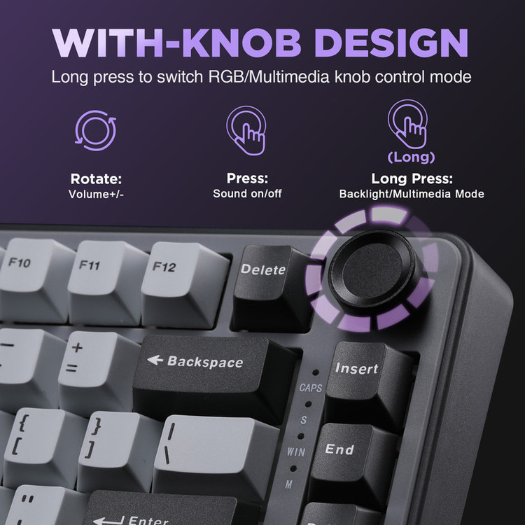 کیبورد یونزی مدل B75 RGB