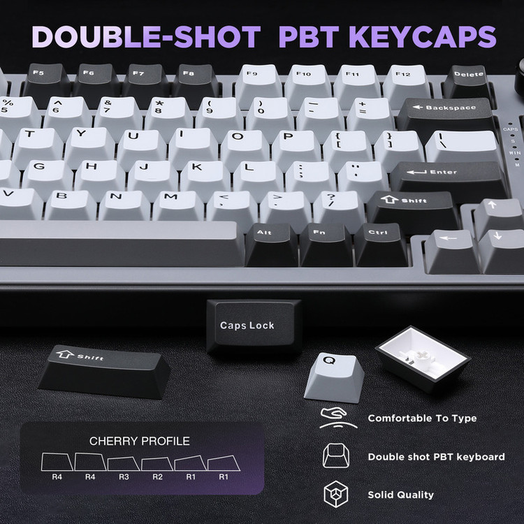 کیبورد یونزی مدل B75 RGB