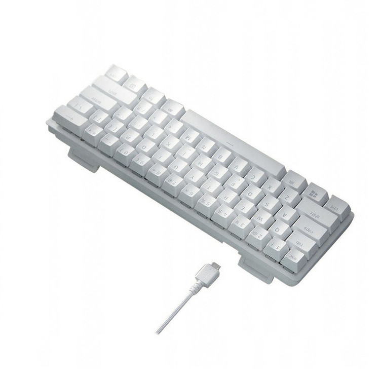 کیبورد گیمینگ ریزر مدل Huntsman Mini، سوییچ مکانیکال Optical بنفش، Tenkeyless، نورپردازی RGB