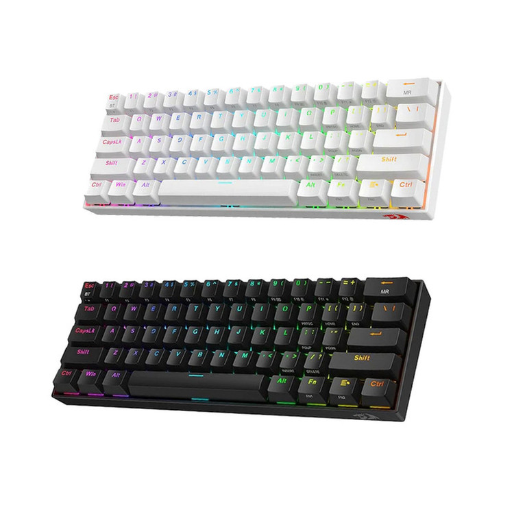 کیبورد گیمینگ ردراگون مدل Dragonic Elite K530 Pro، سوییچ مکانیکال قرمز، Tenkeyless، نورپردازی RGB