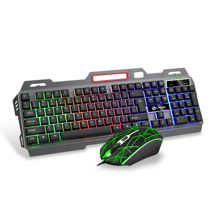 کیبورد و ماوس گیمینگ لایماید مدل T19، سوییچ ممبران، Full-Size، نورپردازی LED RGB