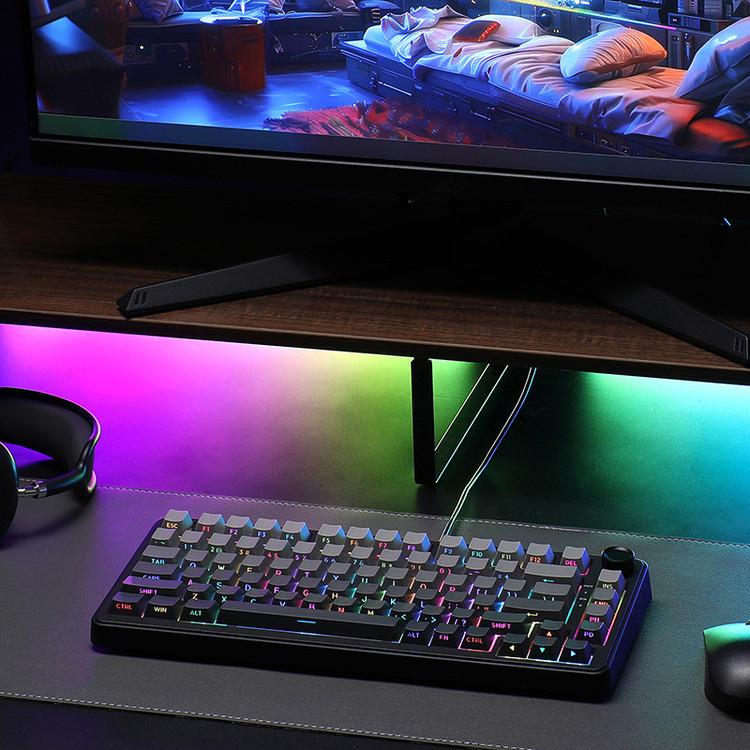 کیبورد یونزی مدل B75 RGB Gradient