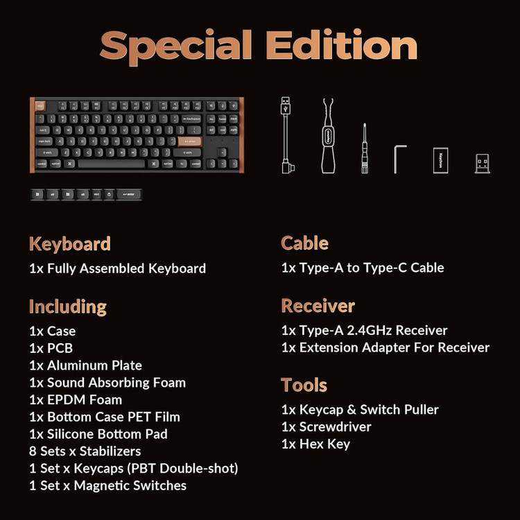 کیبورد گیمینگ کیکورن مدل K8 HE Special Edition