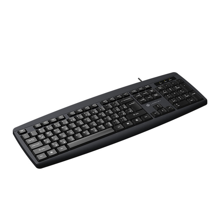 کیبورد با سیم لاجی کی مدل K113B، سوییچ ممبران، Full-Size