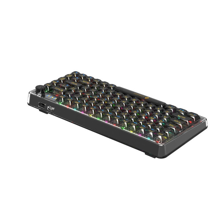 کیبورد بی سیم گیمینگ لاجی کی مدل K450BB، سوییچ مکانیکال شفاف، Tenkeyless، نورپردازی RGB