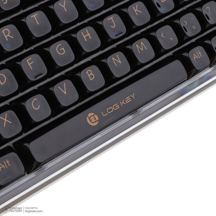کیبورد بی سیم گیمینگ لاجی کی مدل K450BB، سوییچ مکانیکال شفاف، Tenkeyless، نورپردازی RGB