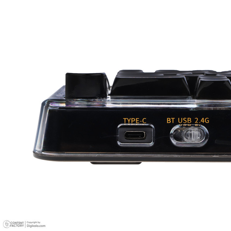 کیبورد بی سیم گیمینگ لاجی کی مدل K450BB، سوییچ مکانیکال شفاف، Tenkeyless، نورپردازی RGB