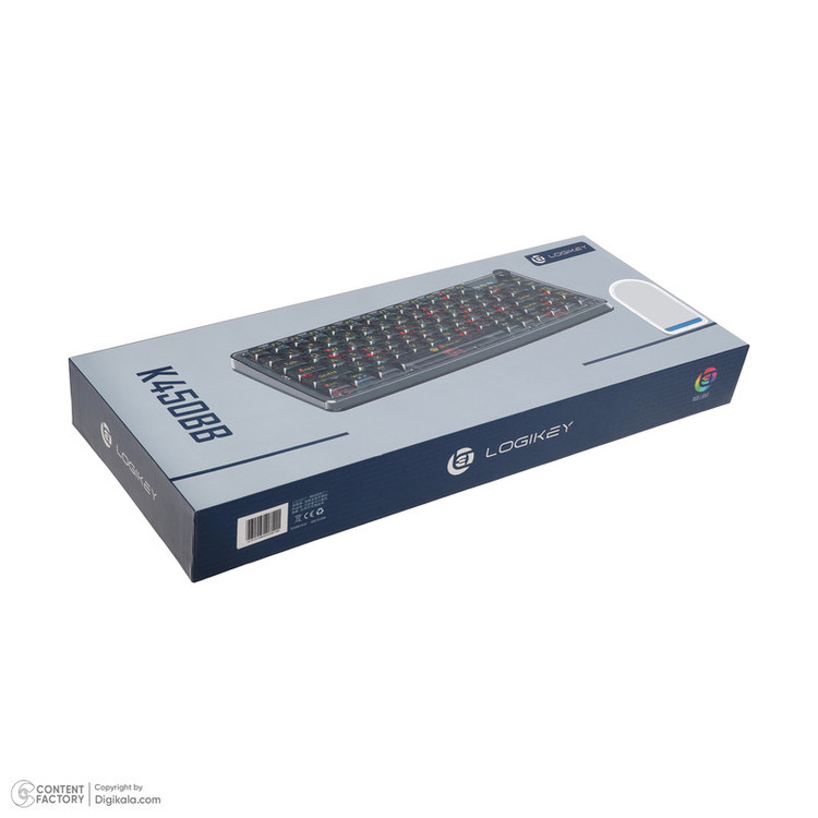 کیبورد بی سیم گیمینگ لاجی کی مدل K450BB، سوییچ مکانیکال شفاف، Tenkeyless، نورپردازی RGB