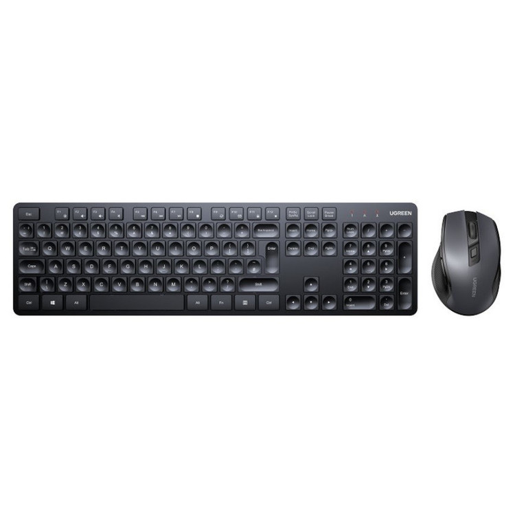 کیبورد و ماوس بی سیم یوگرین مدل MK006-15659، سوییچ ممبران، Full-Size