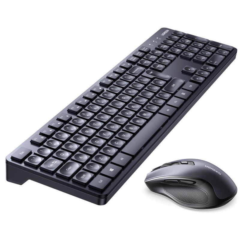 کیبورد و ماوس بی سیم یوگرین مدل MK006-15659، سوییچ ممبران، Full-Size