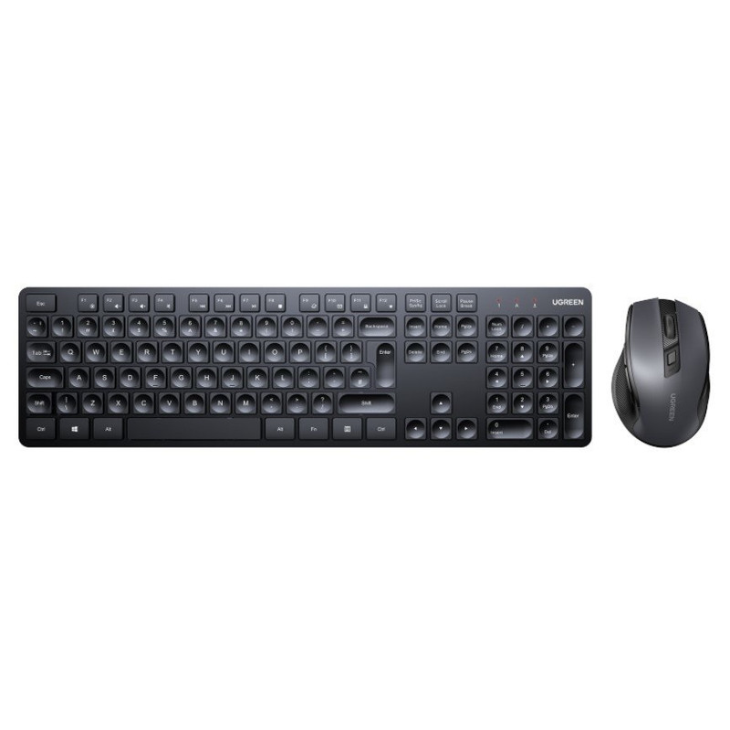 کیبورد و ماوس بی سیم یوگرین مدل MK006-15659، سوییچ ممبران، Full-Size