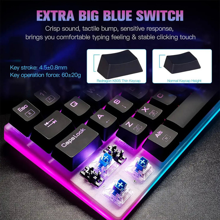 کیبورد گیمینگ ردراگون مدل Alien K605