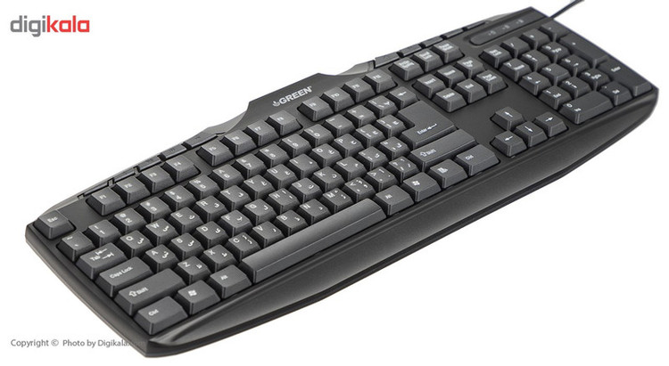 کیبورد و ماوس گرین مدل GKM-305، سوئیچ ممبران، Full-size