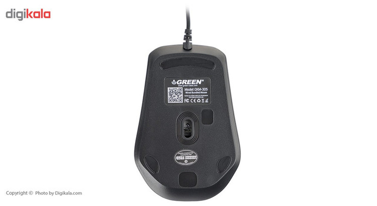 کیبورد و ماوس گرین مدل GKM-305، سوئیچ ممبران، Full-size