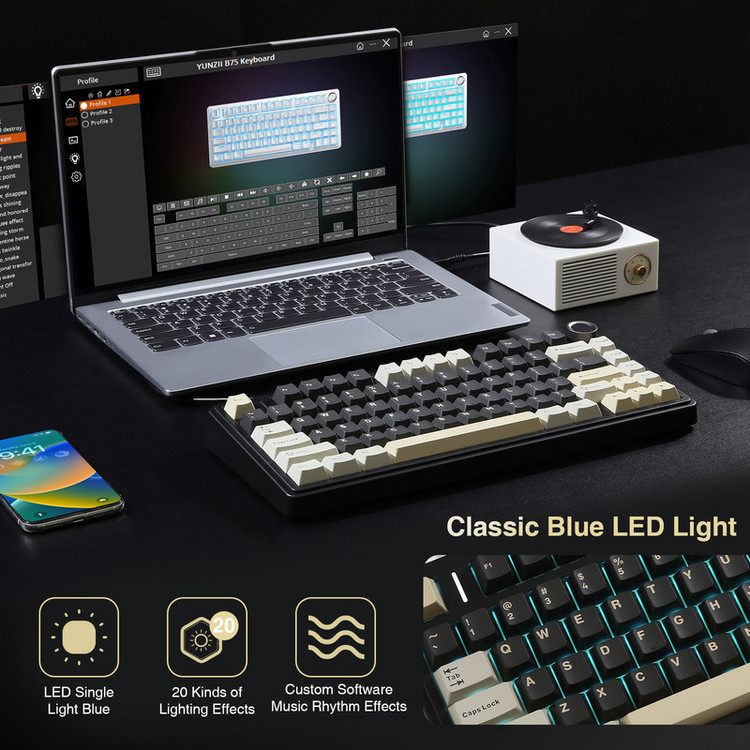 کیبورد یونزی مدل B75RGB
