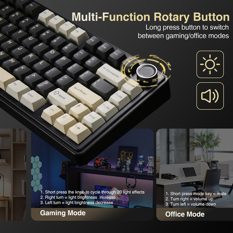 کیبورد یونزی مدل B75RGB