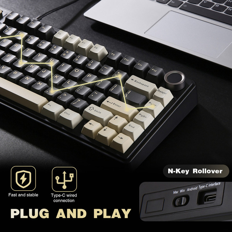 کیبورد یونزی مدل B75RGB