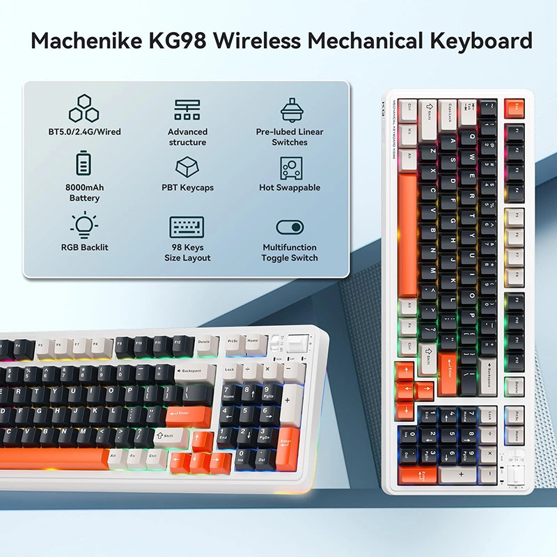 کیبورد بی سیم ماچنیک مدل KG98