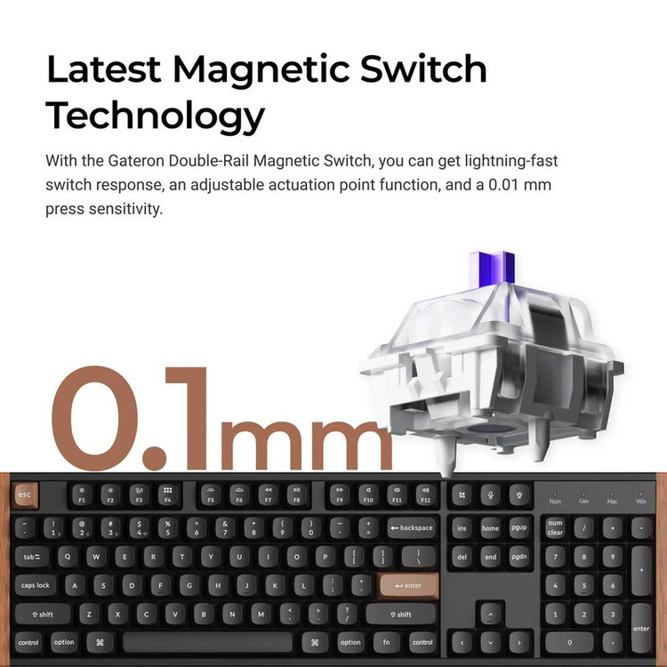 کیبورد گیمینگ کیکورن مدل K10 HE Magnetic Switch Custom