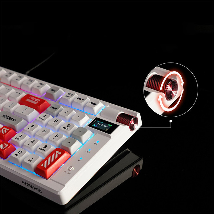 کیبورد گیمینگ فنتک مدل ATOM PRO MK918BLUESWITCH