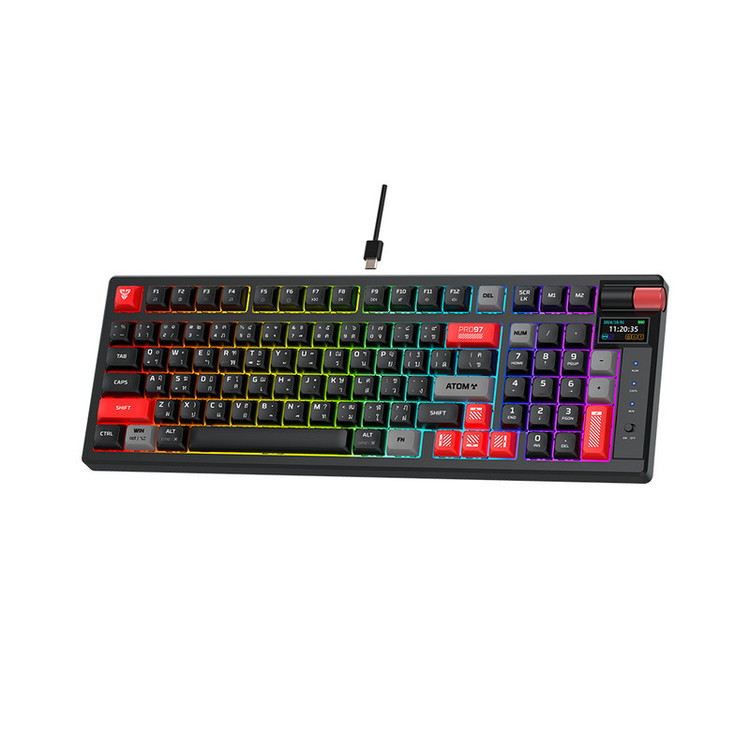 کیبورد گیمینگ فنتک مدل ATOM PRO MK918BLUESWITCH