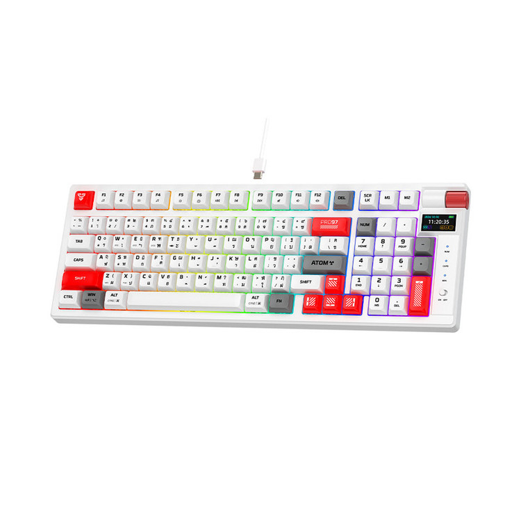 کیبورد گیمینگ فنتک مدل ATOM PRO MK918BLUESWITCH