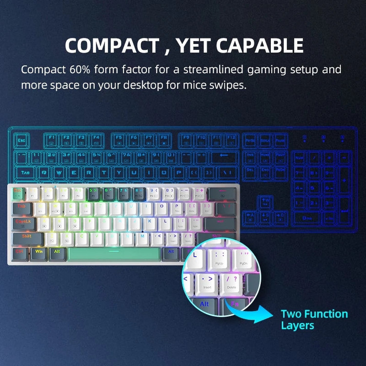 کیبورد بی سیم ماچنیک مدل K500-B61W
