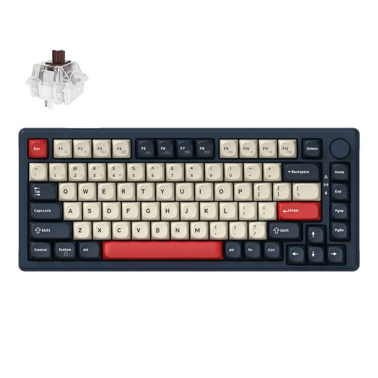 کیبورد بیسیم گیمینگ کیکورن مدل J2 Hot Swappable Brown Switch