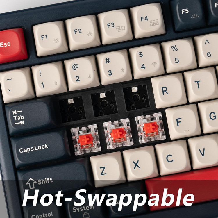 کیبورد بیسیم گیمینگ کیکورن مدل J2 Hot Swappable Brown Switch