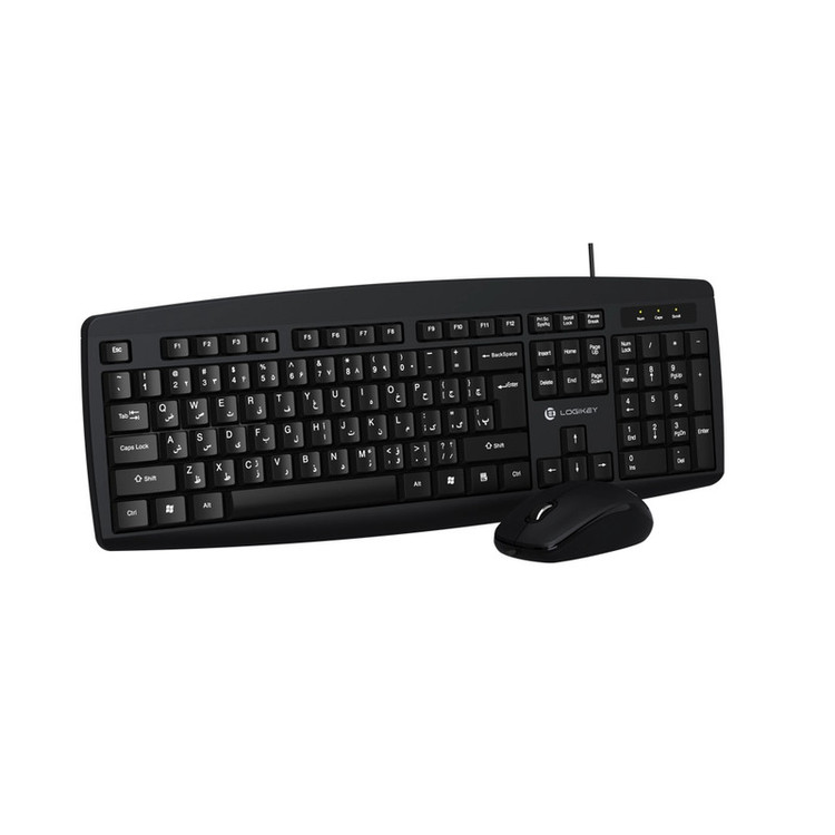 کیبورد و ماوس با سیم لاجی کی مدل KM113B، سوییچ ممبران، Full-Size