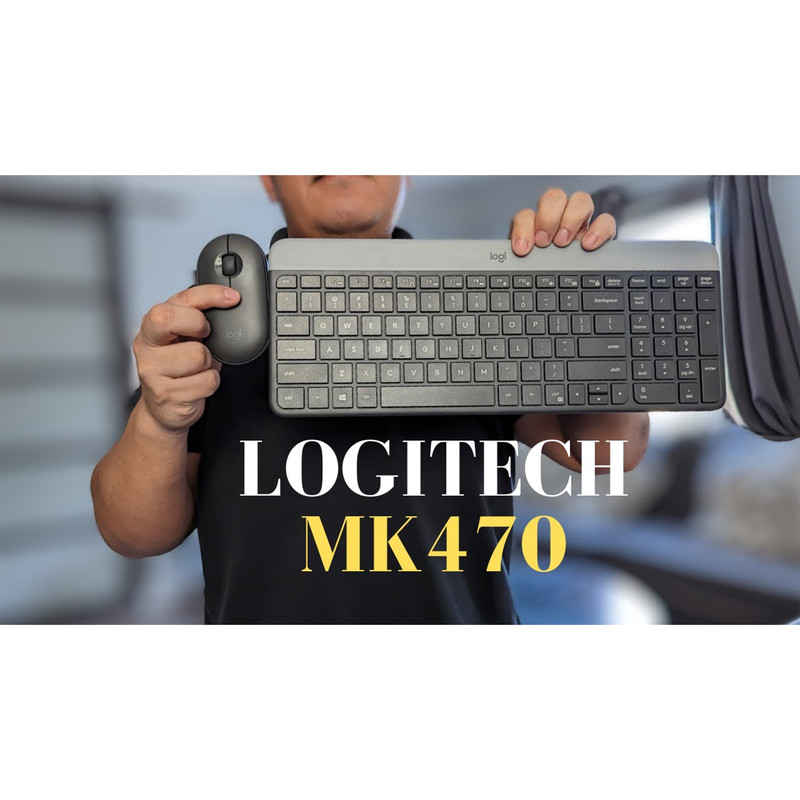 کیبورد و ماوس بیسیم لاجیتک مدل MK470، سوییچ ممبران، Full-Size