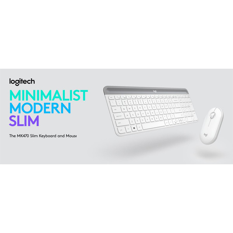 کیبورد و ماوس بیسیم لاجیتک مدل MK470، سوییچ ممبران، Full-Size