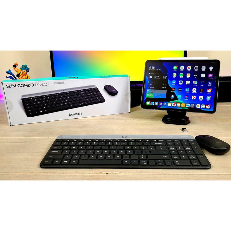 کیبورد و ماوس بیسیم لاجیتک مدل MK470، سوییچ ممبران، Full-Size
