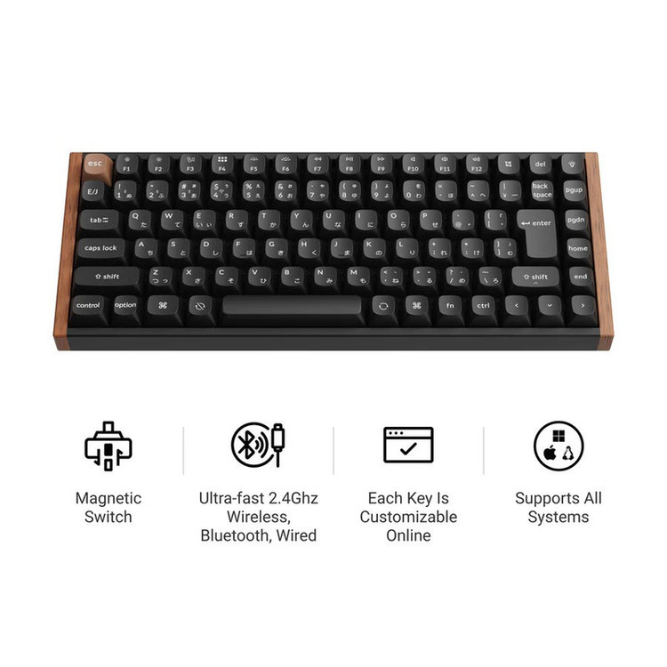 کیبورد گیمینگ کیکورن مدل K2 HE Magnetic Switch Custom Japan