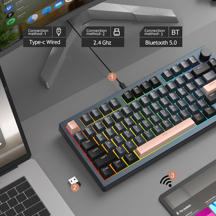 کیبورد مخصوص بازی میجگی مدل (Light75 (Royal