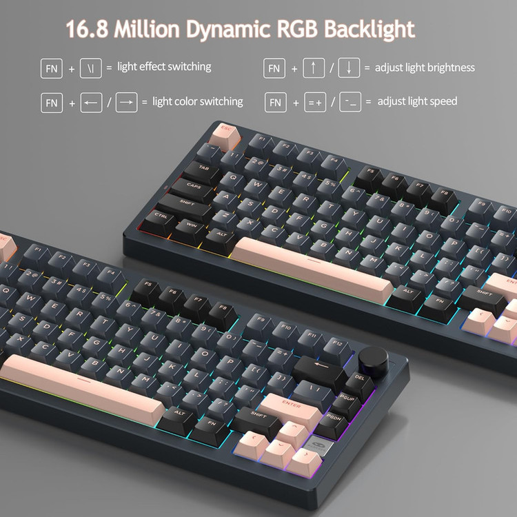 کیبورد مخصوص بازی میجگی مدل (Light75 (Royal