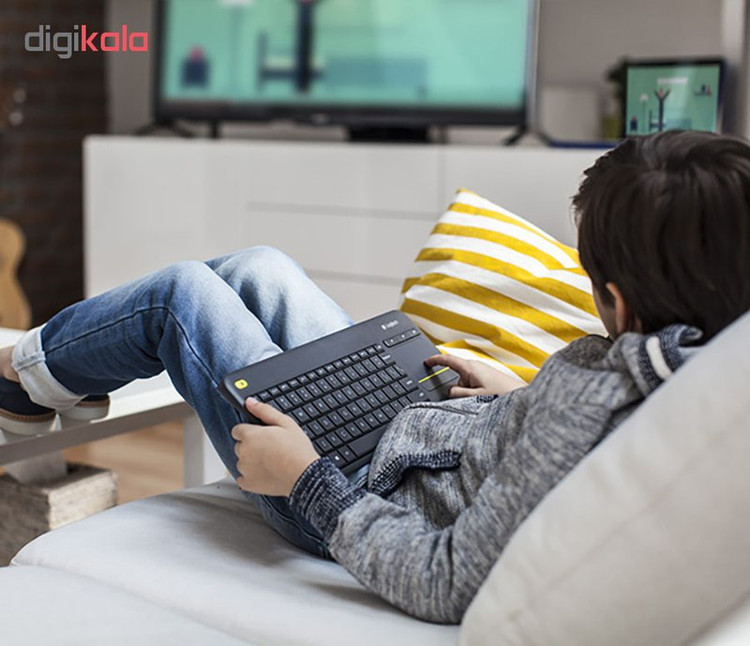 کیبورد بی سیم لاجیتک مدل K400 Plus، سوییچ ممبران، Tenkeyless