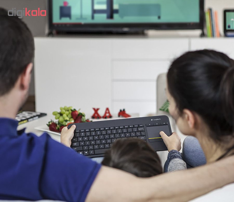 کیبورد بی سیم لاجیتک مدل K400 Plus، سوییچ ممبران، Tenkeyless