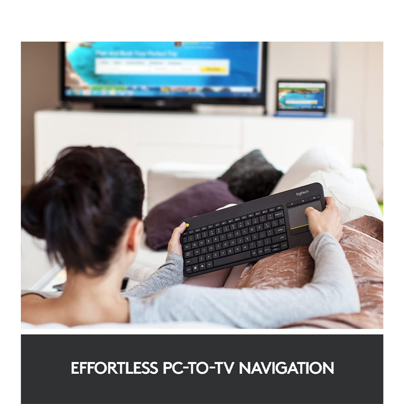 کیبورد بی سیم لاجیتک مدل K400 Plus، سوییچ ممبران، Tenkeyless