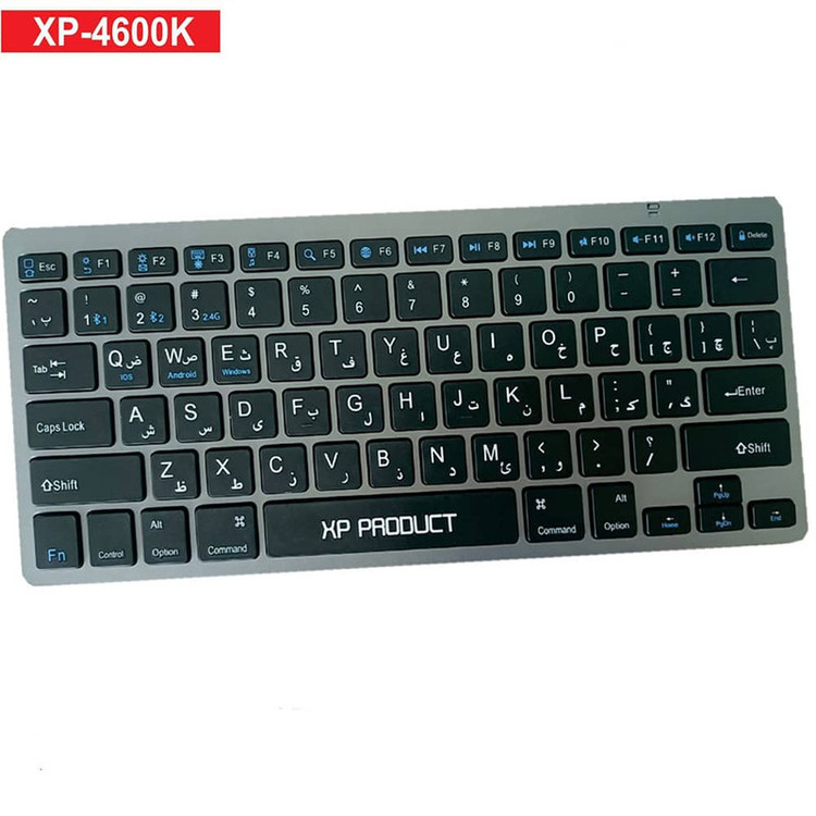 کیبورد بی سیم ایکس پی-پروداکت مدل XP-4600K، سوییچ ممبران، Tenkeyless